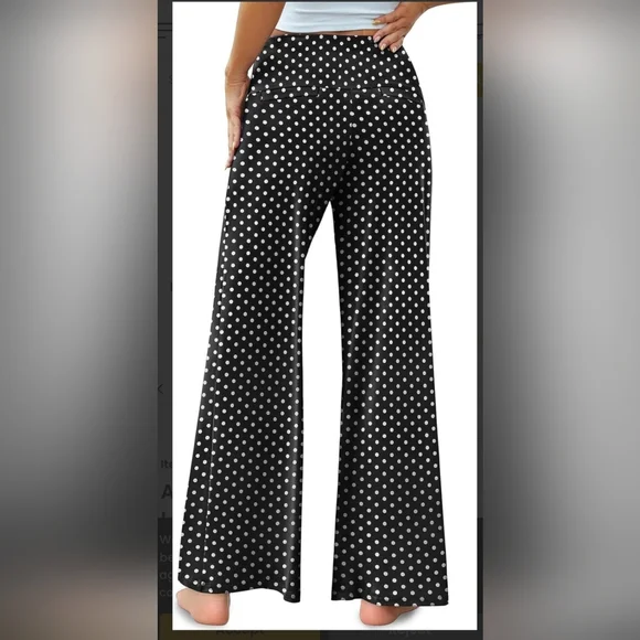 Arolina NWT Women's Stretchy Wide Leg Palazzo Lounge Pants Casual Sz XL - Picture 3 of 12